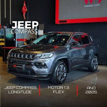 JEEP COMPASS 1.3 T270 TURBO FLEX LONGITUDE AT6